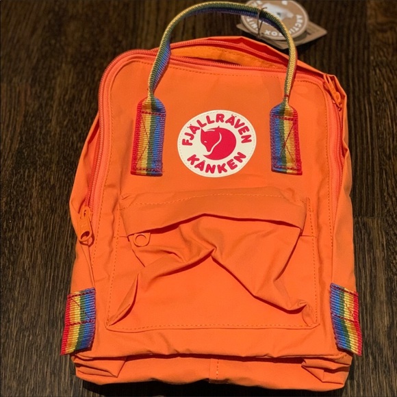 kanken orange rainbow